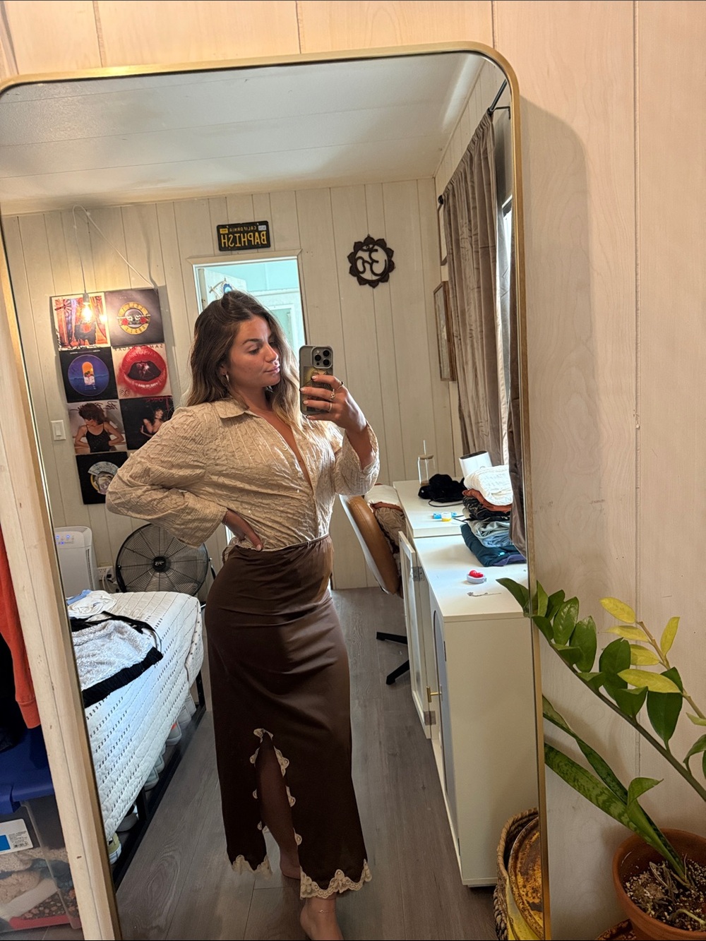 Vintage Button Up with Sequin Detail